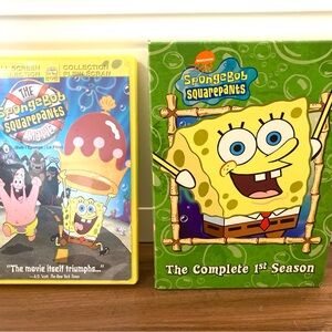 Complete SpongeBob SquarePants FIRST SEASON DVD Boxset + SpongeBob Movie DVD LOT